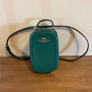 Coach Eva Dark Pine Crossbody Bag.